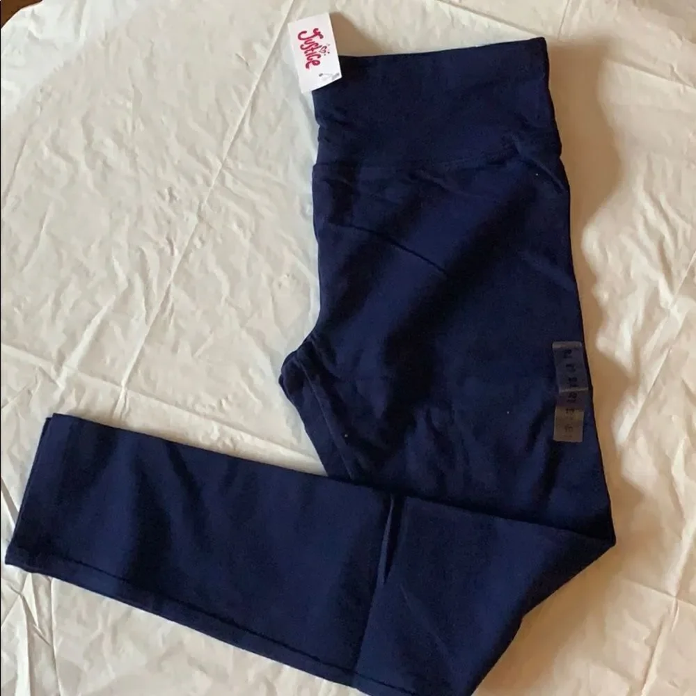 Justice Navy Blue Full Length Leggings. Sz 10Plus